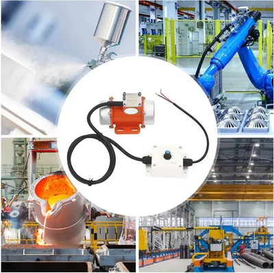 Produktbild von Beton-Vibrationsmotor - DC Rüttlermotor - Spannung 24V - Bürstenloser Kupfermotor - Drehzahl 12.500 U/min - Aluminiumlegierung & 304 Edelstahl