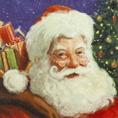 Produktbild von RP 20 Servietten Friendly Santa - Freundlicher Weihnachtsmann 33x33cm