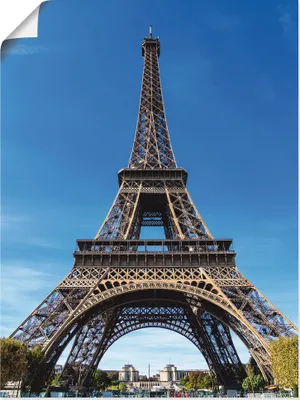 Produktbild von ARTland Poster Blick auf den Eiffelturm in Paris II Größe: 45x60 cm