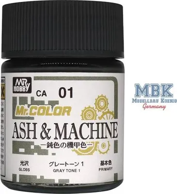 Immagine prodotto di GUNZE GSCA01 Mr. Color (18 ml) Tonalità cenere e grigio metallizzato 1