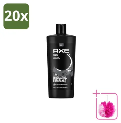 Obrázek produktu pro 20 kusů sprchového gelu AXE Black, objem 700 ml, výhodná balení