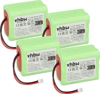 Produktbild von vhbw 4x Akku kompatibel mit Ape Labs LightCan SE, LightCan, LightCan V2 LED-Scheinwerfer, Akku-Lampe (2200 mAh, 7,2 V, NiMH)