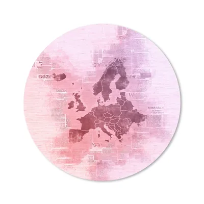 Produktbild von MuchoWow® Mauspad Mousepad Karten - Europa - Aquarell - Zeitung 20x20 cm - Mousepads - Maus Mat - Pad - Mausunterlage - Schreibtischmatte