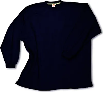 Produktbild von Übergrößen Basic Sweatshirt Honeymoon Navy ohne Bündchen unten 10XL