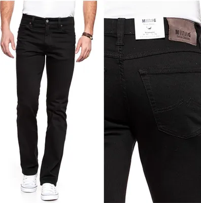 Produktbild von Mustang - Slim Fit - Herren 5-Pocket Jeans, Tramper Straight (1006741), Farbe:denim black (940), Größe:W34, Länge:L30