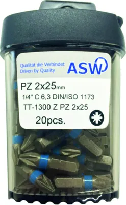 Produktbild von Schraubklingen / Bitbox 'ASW' PZ-2 / Dose a 20 Stück