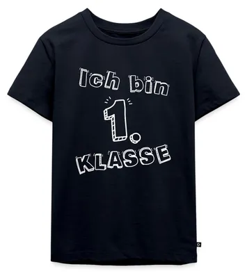 Produktbild von Spreadshirt Einschulung Ich Bin 1. Klasse Schulanfänger Kinder Premium T-Shirt, 98/104 (2 Jahre), Navy