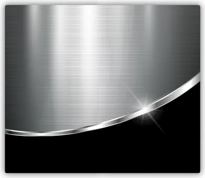 Produktbild von Tulup Glas Herdabdeckplatte Glaskeramikkochfeld-Abdeckung Spritzschutz Glasabdeckplatte Kochplattenabdeckung und Schneidebrett - Einteilig - 60x52 cm Metall Schwarz