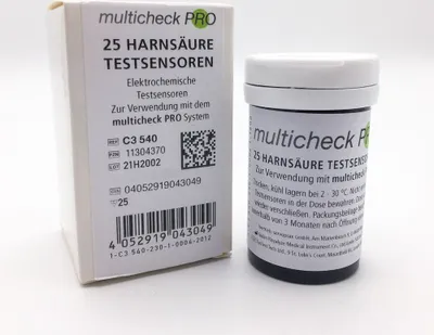 Produktbild von Lifetouch Multicheck PRO Harnsäure-Sensoren 25 Teste