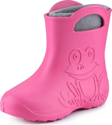 Produktbild von Ladeheid Eva Kinder Jungen Mädchen Gummistiefel Regenschuhe gefüttert LA-CA-03 (Rosa/Grau, 32/33 EU)