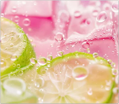 Produktbild von Spritzschutz Herdabdeckplatte Schneidebrett aus Glas Limetten Spritzer 1-Teilig (60x52cm)