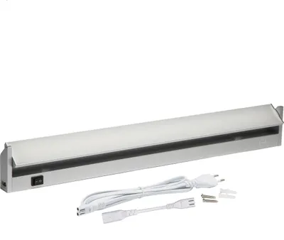 Produktbild von LED Unterbauleuchte Küche schwenkbar 90cm Aluminium 4000K neutralweiß Lichtleiste 230V Unterschrankleuchte 1200 Lumen 15W