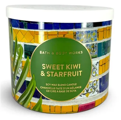 Image de Bath & Body Works 3-wick Candle SWEET KIWI & STARFRUIT 411 g