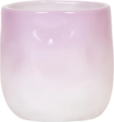 Produktbild von Gradience Übertopf Pink - Ø9cm - Glänzender Blumentopf mit sanftem Farbverlauf
