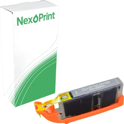 Produktbild von Druckerpatrone kompatibel zu Canon CLI-571XLGY grau PIXMA TS6050, TS6150, 6250, 6350