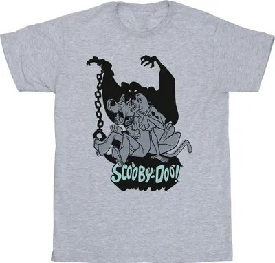 Image de Scooby Doo - "Scared Jump" T-shirt pour homme BI45045 (S) (Gris)