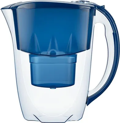 Obrázek produktu pro Vodní filtr AQUAPHOR Amethyst cobalt blue včetně 1 filtrační patrony MAXFOR+ - komfortní vodní filtr pro redukci vodního kamene, chlóru a dalších látek