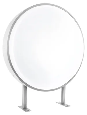 Zdjęcie produktu dla Oświetlana tablica reklamowa - dwustronna - średnica 50 cm - z oświetleniem LED - do montażu