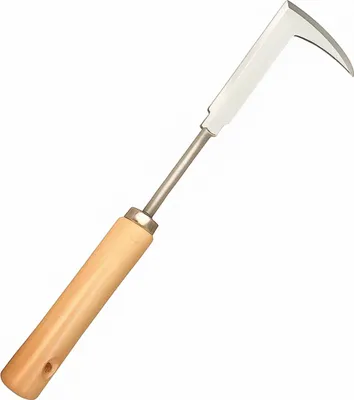 Produktbild von Fugenkratzer 30 cm – Unkrautkratzer aus Edelstahl mit Holzgriff – Mooskratzer Fugenreiniger Unkrautentferner für Garten Pflasterfuge Terrasse Gehweg