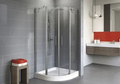 Produktbild von SCHULTE Runddusche mit Drehtür Alexa Style 2.0 ExpressPlus 90 x 90 x 192 cm Profil aluminium Klarglas schmutzabweisende