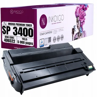 Produktbild von Inkdigo Toner 406522 für Ricoh Aficio SP3400N, SP3400SF, SP3410DN, SP3410N – Schwarz, 5000 Seiten,, KI-generiertes Bild