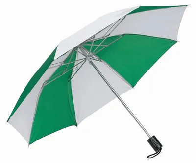 Immagine prodotto di L-Merch - Ombrello tascabile LT4459 (32 cm x 85 cm) (verde/bianco)