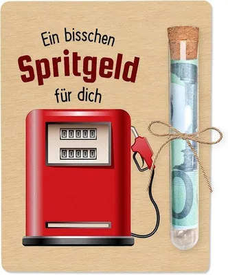 Produktbild von Famanu Geschenkverpackung für den Führerschein - 18. Geburtstag - Mit Reagenzglas - 10 x 13 cm