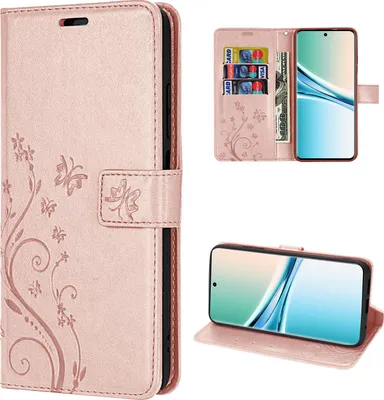 Produktbild von Hülle für Xiaomi Redmi Note 15 4G / 5G Handyhülle Wallet Case Klapphülle in Rosegold
