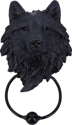 Produktbild von Famanu Türklopfer 9" Polyresin Schwarz - Einheitsgröße