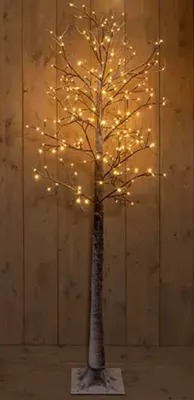 Produktbild von Led Birkenbaum Braun Mit Schnee 204 l und 200 cm Led Classic Warm - - Annas collection