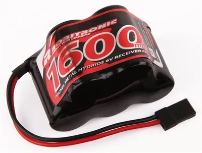 Produktbild von Robitronic NiMH Akku 1600mAh 3+2 Zellen 2/3A Empfängerpack