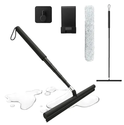 Immagine prodotto di Spazzola per vetri telescopica, 30-120 cm, nera, 2-in-1 con tergivetro