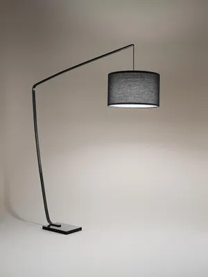 Obrázek produktu pro Zoe Současná kovová stojací lampa černá 1 světlo E27