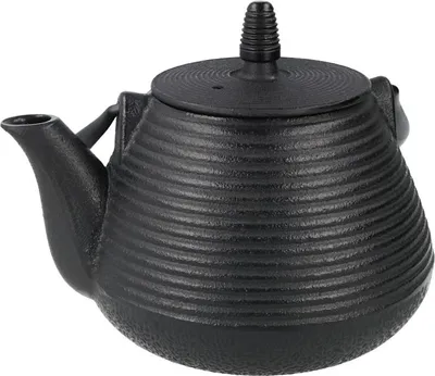 Produktbild von Rustikaler Gusseisenkessel 2,5L Schwarz – Luftbefeuchter für Kamin & Holzofen