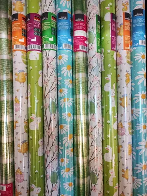 Produktbild von 10 Rollen Geschenkpapier Ostern 500x70 cm Osterngeschenkpapier Mix Geschenkfolie NEU