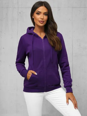 Produktbild von Damen Kapuzenpullover Violett OZONEE JS/W03Z M