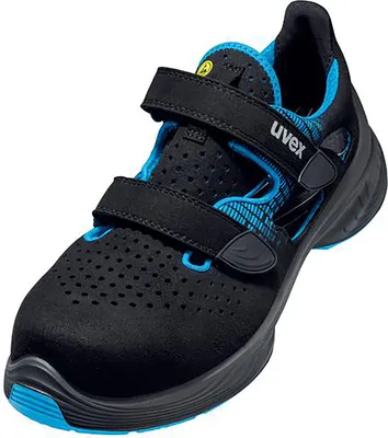 Produktbild von uvex 1 G2 Sandalen S1 blau, schwarz Weite 11 Gr. 45