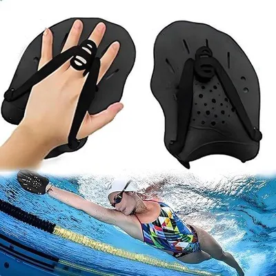Produktbild von Silikon Schwimmhilfe für Erwachsene - Schwimmtraining - Schwimmkrafttraining - Schwimmhilfe für Schwimmer - Schwimmtraining mit Peddel