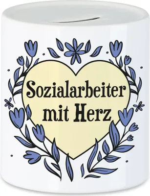 Produktbild von Sozialarbeiter mit Herz Spardose  Geschenkidee Zum Danke Sagen Bester Sozialarbeiter