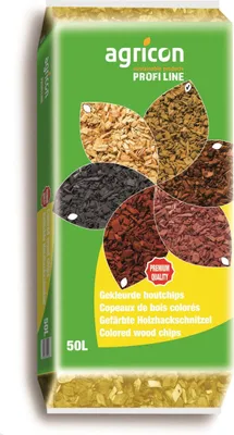 Produktbild von Agricon Hackschnitzel Garten gelb 50 L