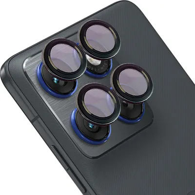 Produktbild von Glas für die Kamera für Motorola Edge 70, Bizon Glass Snap Lens, 1 Set, Schwarzer Rahmen