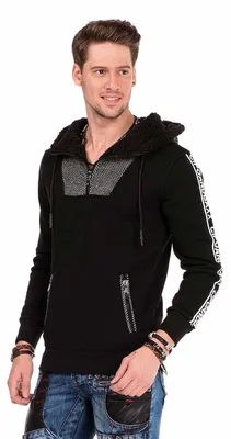 Produktbild von CL311 Herren Kapuzensweatshirt mit weichem Teddyplüsch