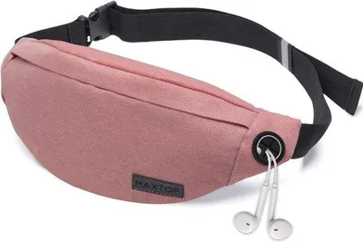 Produktbild von Unyqoos® Gürteltasche für Herren & Damen – wasserabweisend, leicht (105 g), 3 Reißverschlusstaschen, Kopfhöreranschluss, verstellbarer Gurt, diebstahlsicheres Rückfach