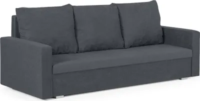 Produktbild von 3-Sitzer-Sofa mit Schlaffunktion DELTA - Dunkelgrau