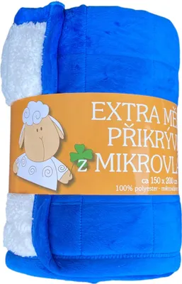 Produktbild von Decke Mikrofaser Schafstich blau 150x200 cm