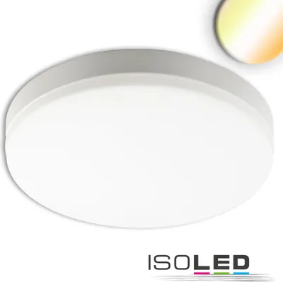 Zdjęcie produktu dla Lampa sufitowa/ścienna LED 18W, biała, IP54, z czujnikiem ruchu, ColorSwitch 3000|4000|5000K
