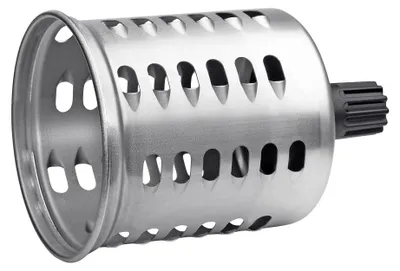 Grobe Trommelrasp für Küchenhelfer, 15x9x9 cm, Metall