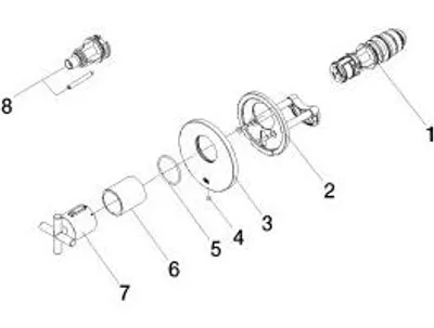 Produktbild von DORNBRACHT 36503892-42 xTOOL UP-Therm. o.Mengenregulier.