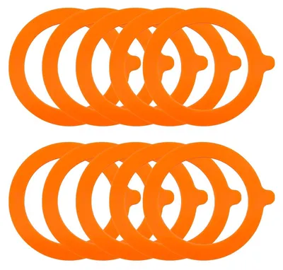 10 Silikondichtungen, Ersatz, Innendurchmesser 7,3 cm, für Einmachgläser