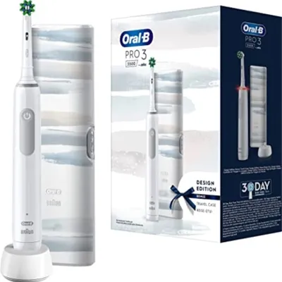 Produktbild von Oral-B Pro 3 3500 Design Edition Elektrische Zahnbürste Weiß